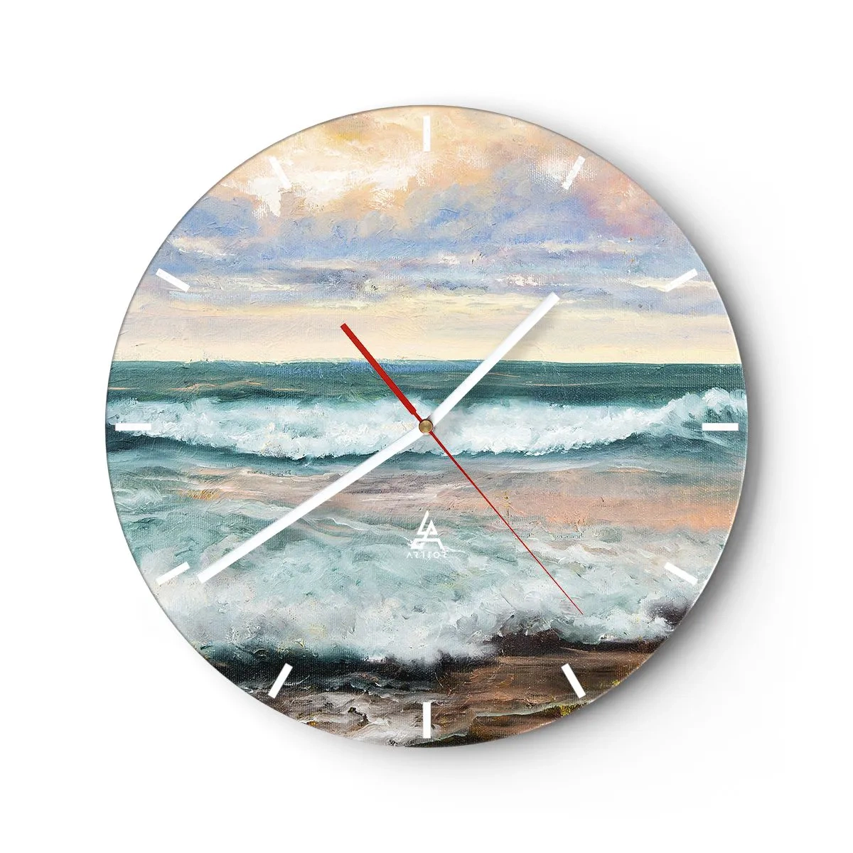 Horloge murale - Pendule murale - Ici tu adouciras ton âme - 40x40 cm