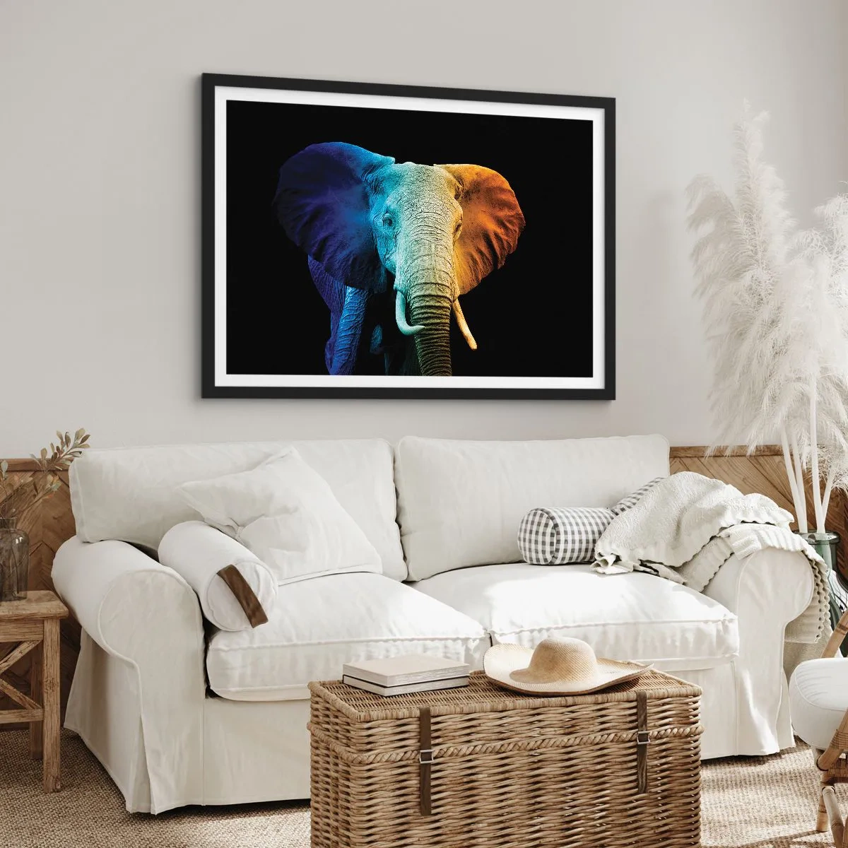 Affiche dans un cadre noir - Poster - Excentrique, pas bizarre - 50x40 cm