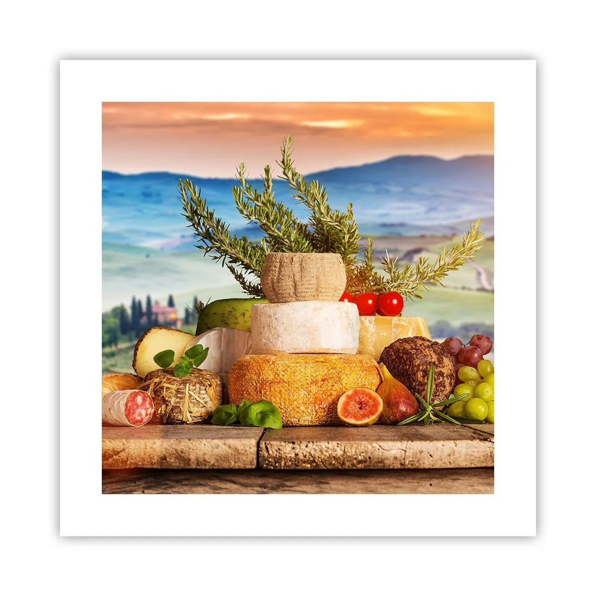 Affiche - Poster - La joie de vivre à l'italienne - 40x40 cm