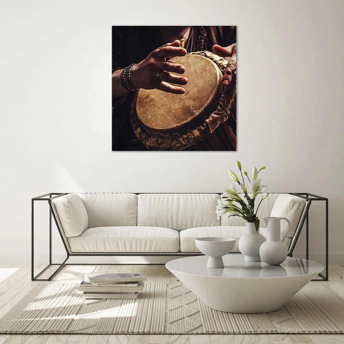 Impression sur verre - Image sur verre - Au rythme du coeur - 60x60 cm