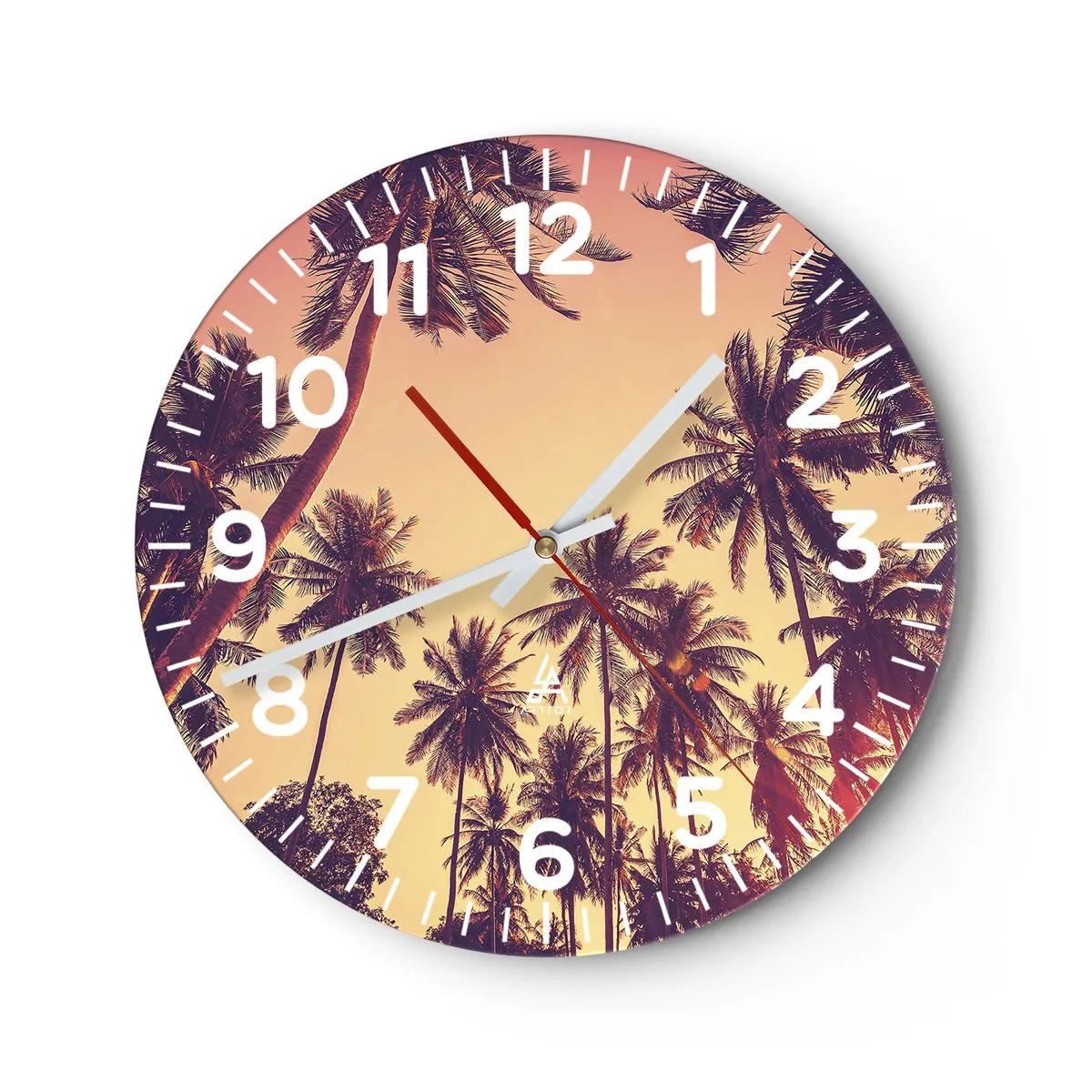 Horloge murale - Pendule murale - Variation tropicale - 40x40 cm