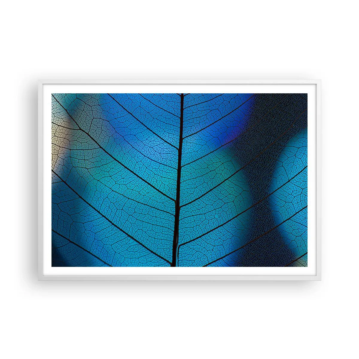 Affiche dans un cadre blanc - Poster - Construction complexe - 100x70 cm