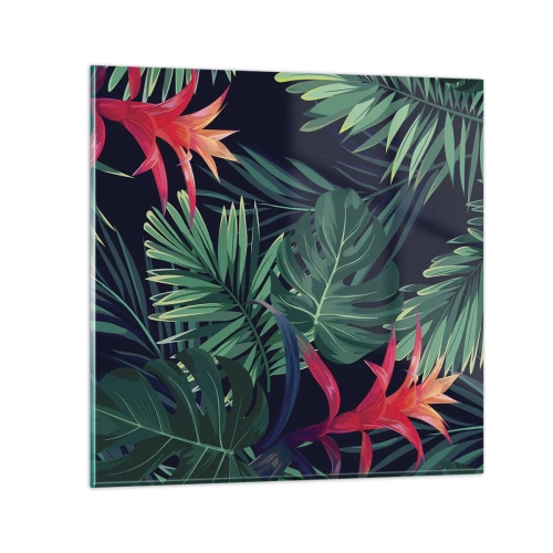 Impression sur verre - Image sur verre - immergé dans la nature - 70x70 cm