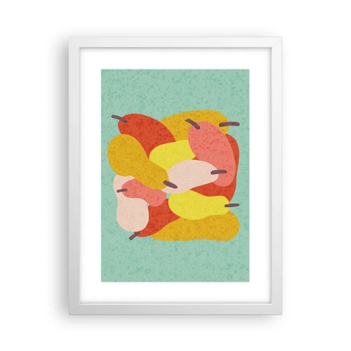 Affiche dans un cadre blanc - Poster - Essayez le soleil d'été - 30x40 cm