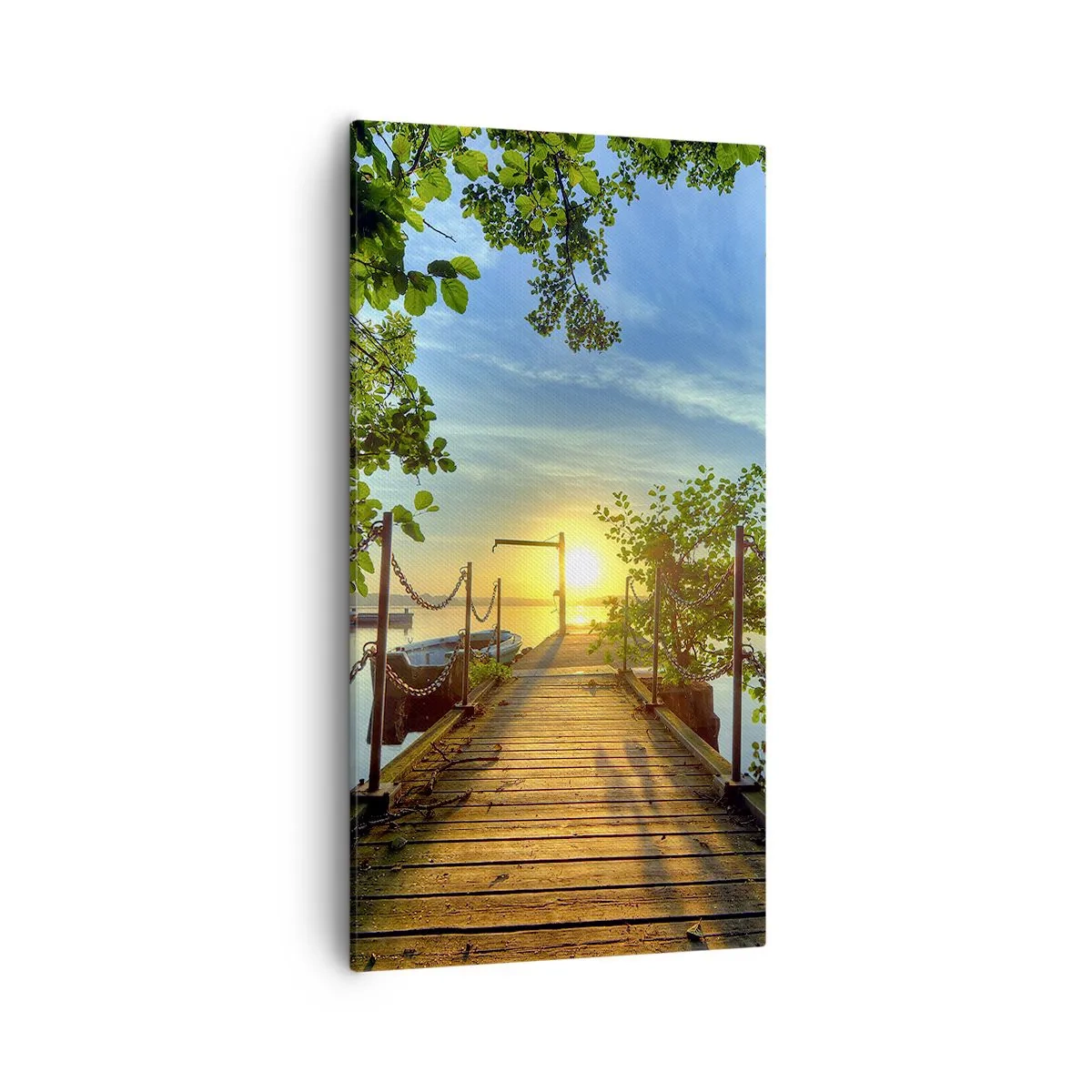 Impression sur toile - Image sur toile - L'ouest au-dessus de l'eau - 55x100 cm