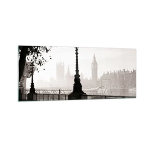 Impression sur verre - Image sur verre - Un matin londonien - 100x40 cm