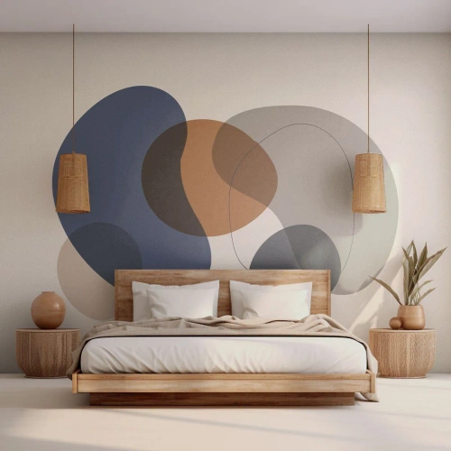 Papier Peint Autocollant Deluxe Sticker - Gouttes de couleur - Abstraction, Morceau, Graphique - 100x70 cm