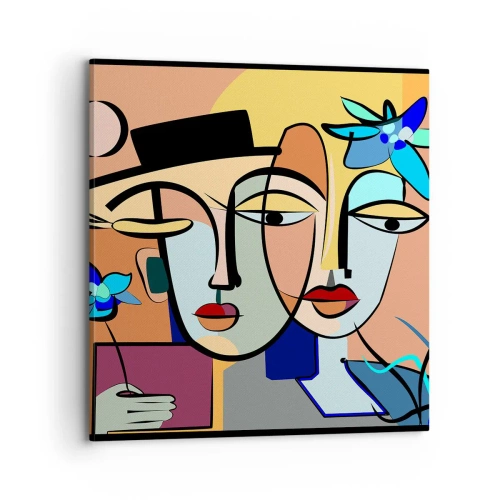 Impression sur toile - Image sur toile - Le Rendez-vous de Picasso - 70x70 cm