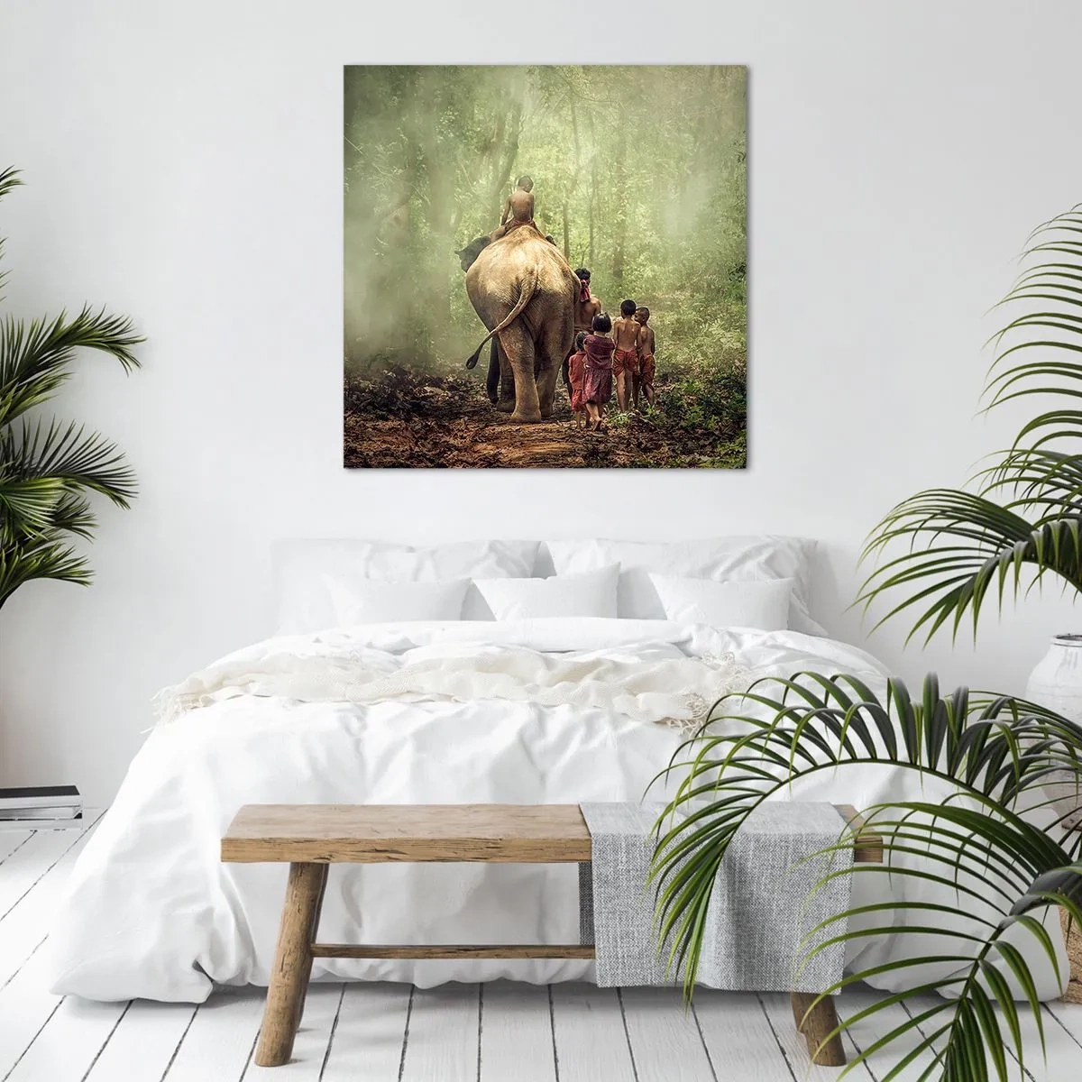Impression sur toile - Image sur toile - Nouveau livre de la jungle - 40x40 cm