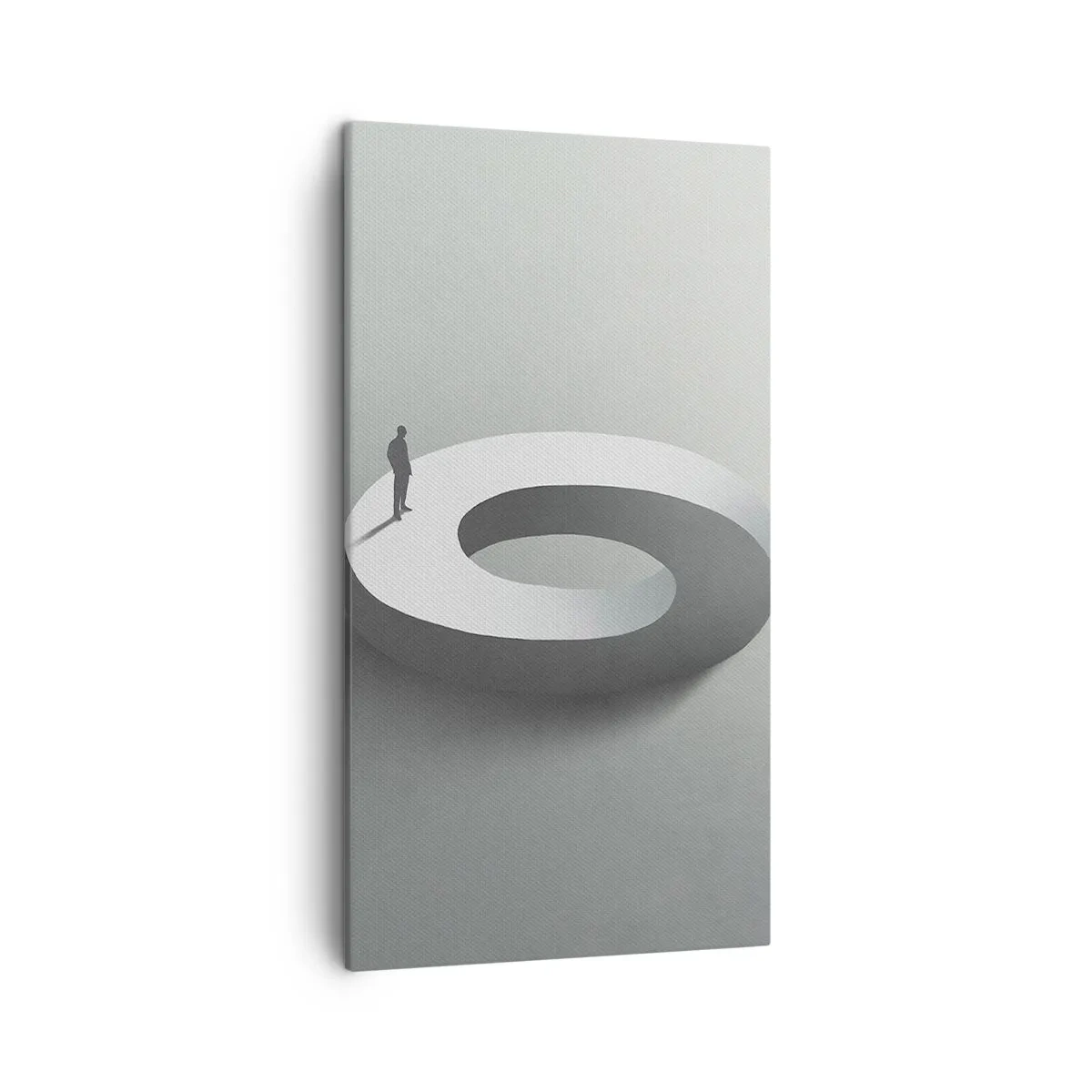 Impression sur toile - Image sur toile - Et sois intelligent ici - 45x80 cm