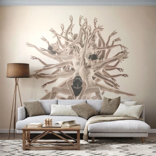 Papier Peint Photo Standard Eco - S'épanouir en danse - Abstraction, Morceau, Ballet - 250x175 cm