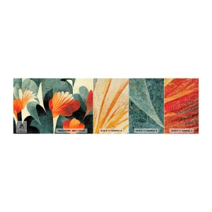 Échantillon de Papier Peint Premium Canvas - La chaleur des tropiques et la fraîcheur de la verdure - Botanique, Bohème, Grunge - 100x30 cm