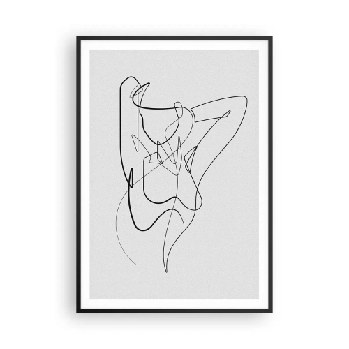 Affiche dans un cadre noir - Poster - Vraiment, tu es comme ça... - 70x100 cm