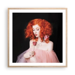 Affiche dans un chêne clair - Poster - De style baroque - 60x60 cm