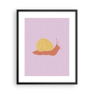 Affiche dans un cadre noir - Poster - Il n'y a pas d'urgence - 40x50 cm