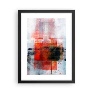 Affiche dans un cadre noir - Poster - Composition embrasée - 30x40 cm