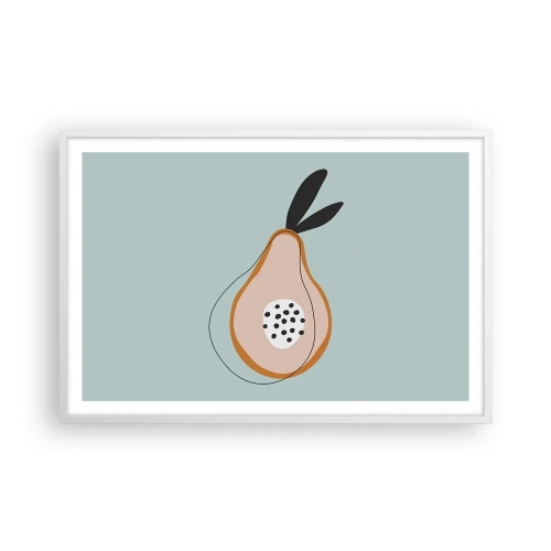 Affiche dans un cadre blanc - Poster - Pénétrer la nature des choses - 91x61 cm