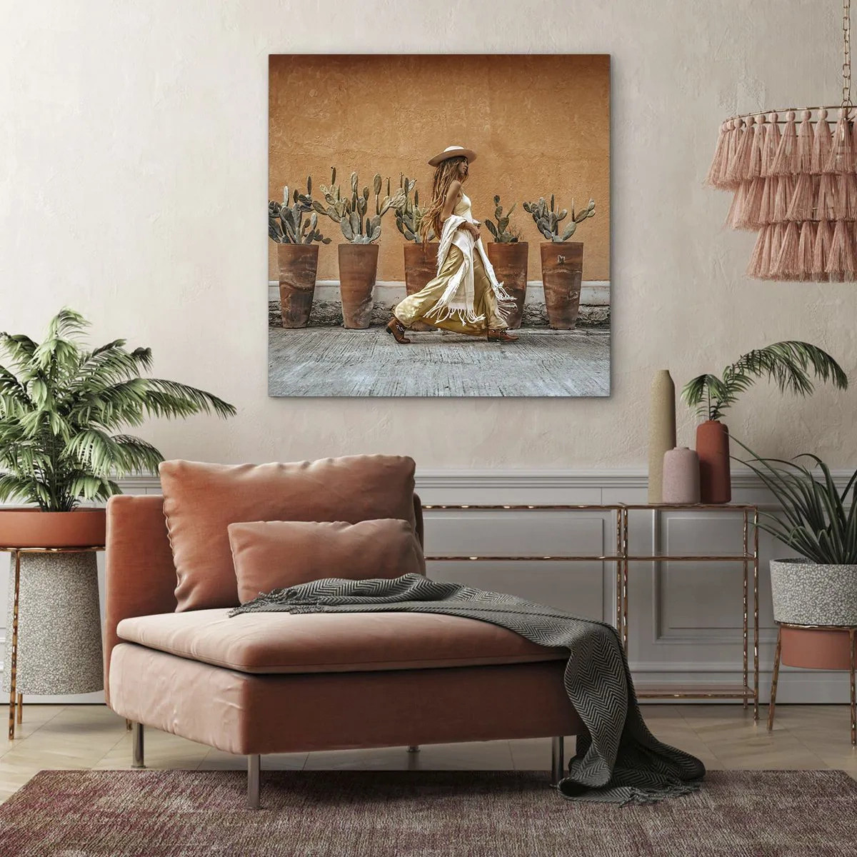 Impression sur toile - Image sur toile - Style hippie - 60x60 cm