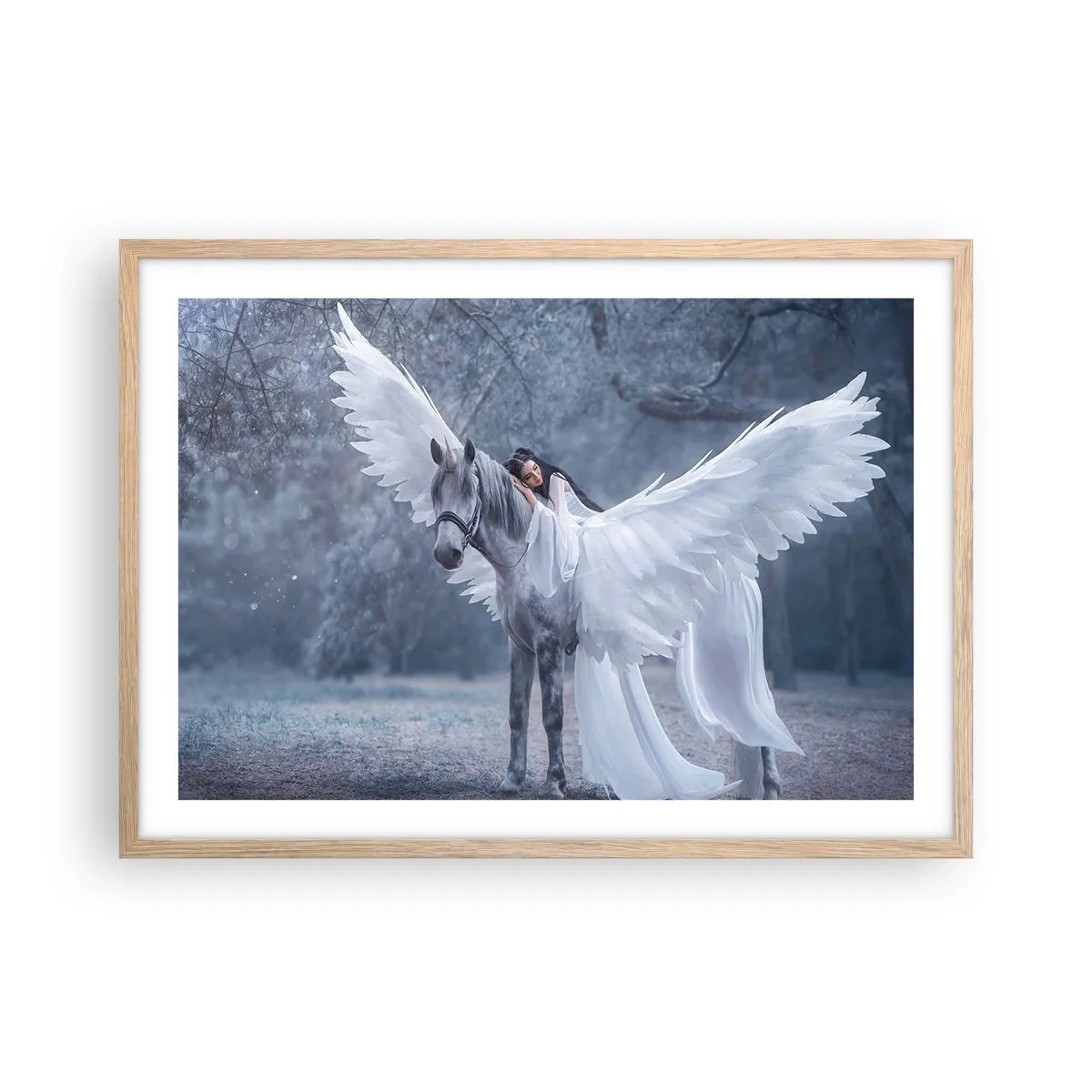 Affiche dans un chêne clair - Poster - Un moment inspiré - 70x50 cm