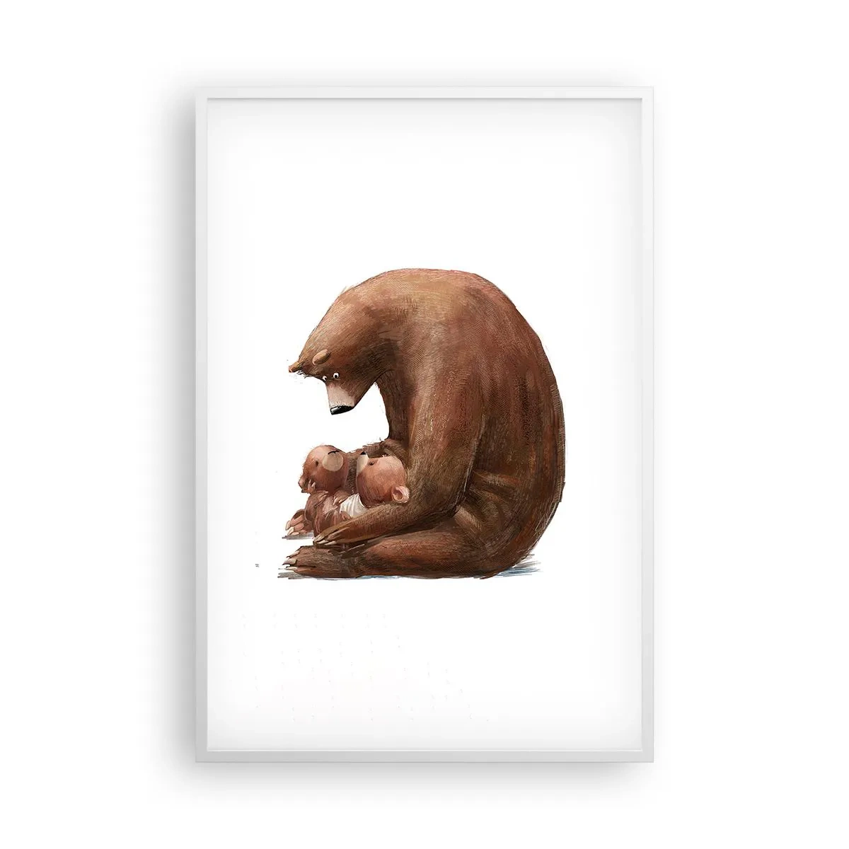 Affiche dans un cadre blanc - Poster - Faites de beaux rêves les enfants - 61x91 cm
