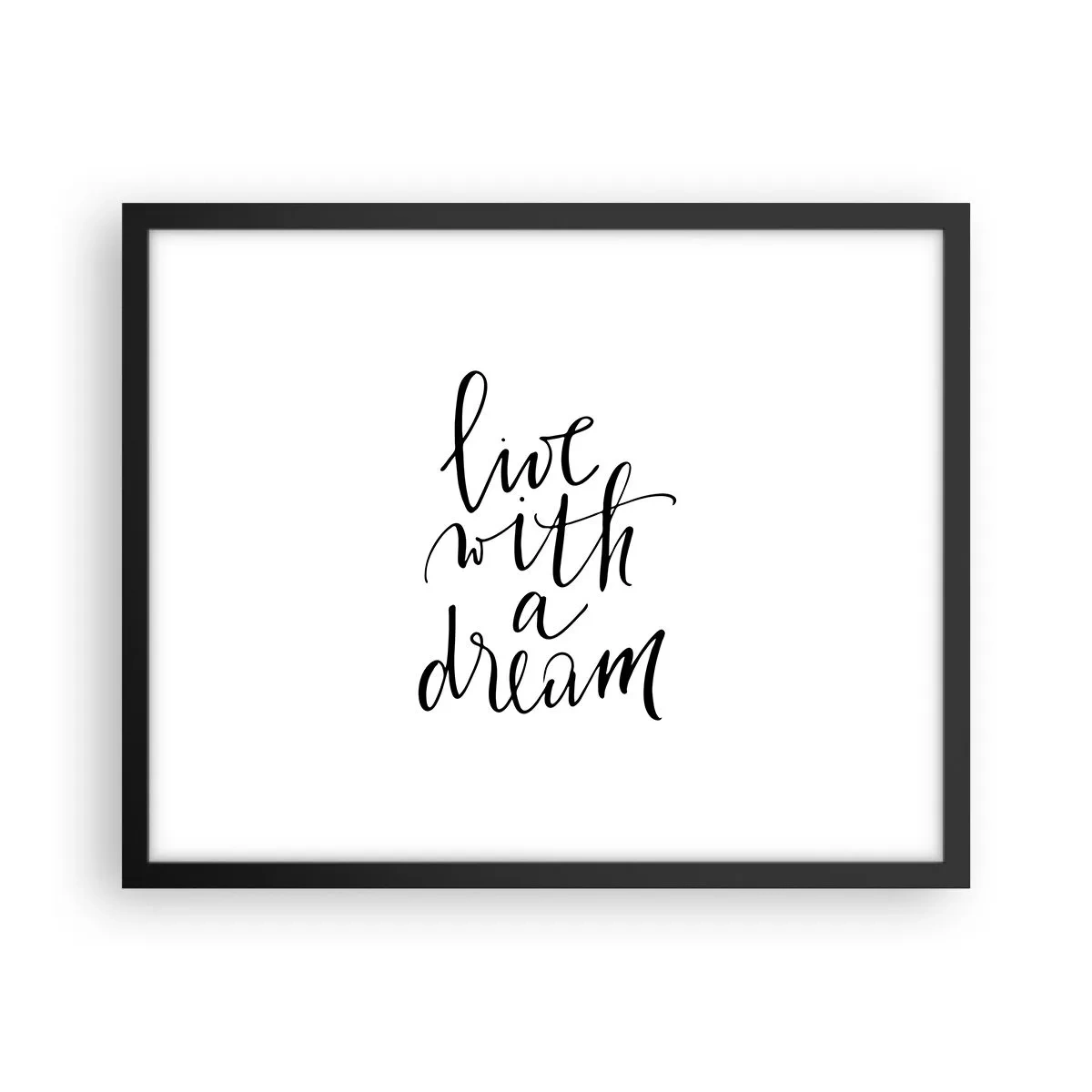 Affiche dans un cadre noir - Poster - Bien sur - 50x40 cm