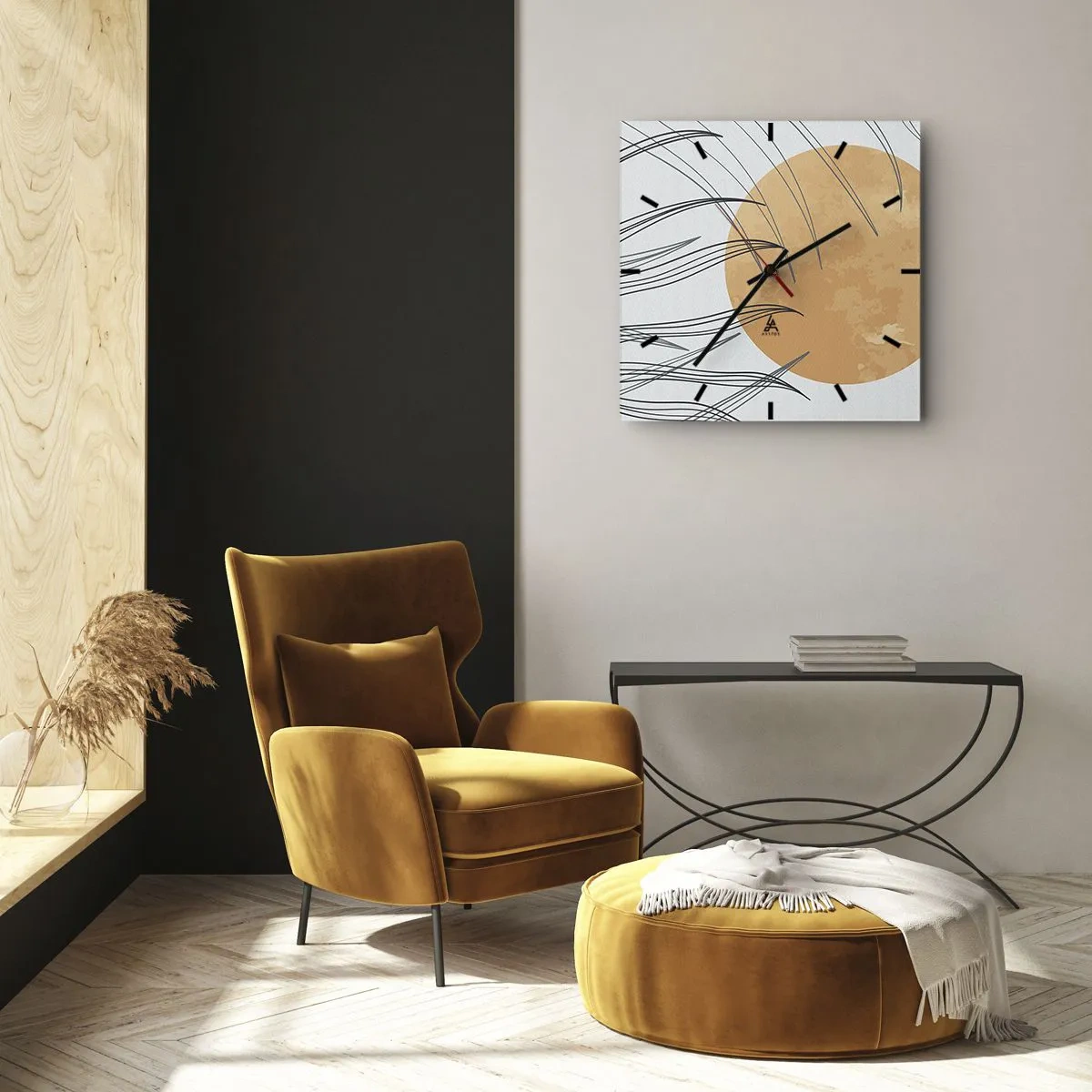 Horloge murale - Pendule murale - Toujours vers le soleil - 40x40 cm