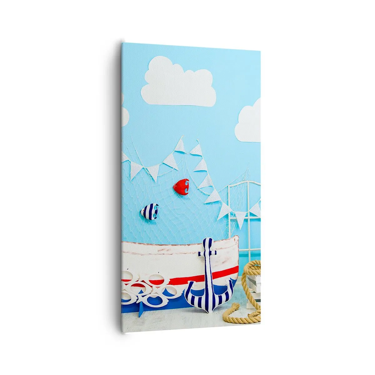 Impression sur toile - Image sur toile - Nostalgie infantile de l'aventure - 65x120 cm