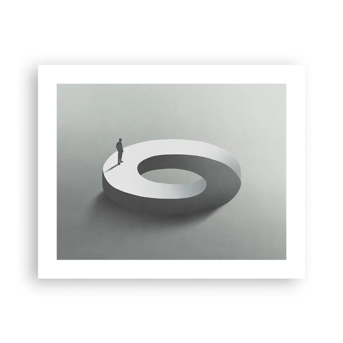 Affiche - Poster - Et sois intelligent ici - 50x40 cm