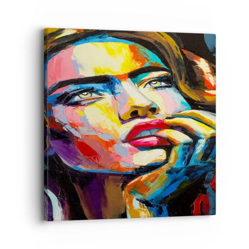 Impression sur toile - Image sur toile - Les rêves volent dans le ciel comme des oiseaux - 30x30 cm