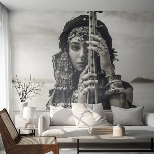 Papier Peint Autocollant Deluxe Sticker - Musique de l'Orient elle-même - Femme, Bohème, Bijoux - 150x105 cm