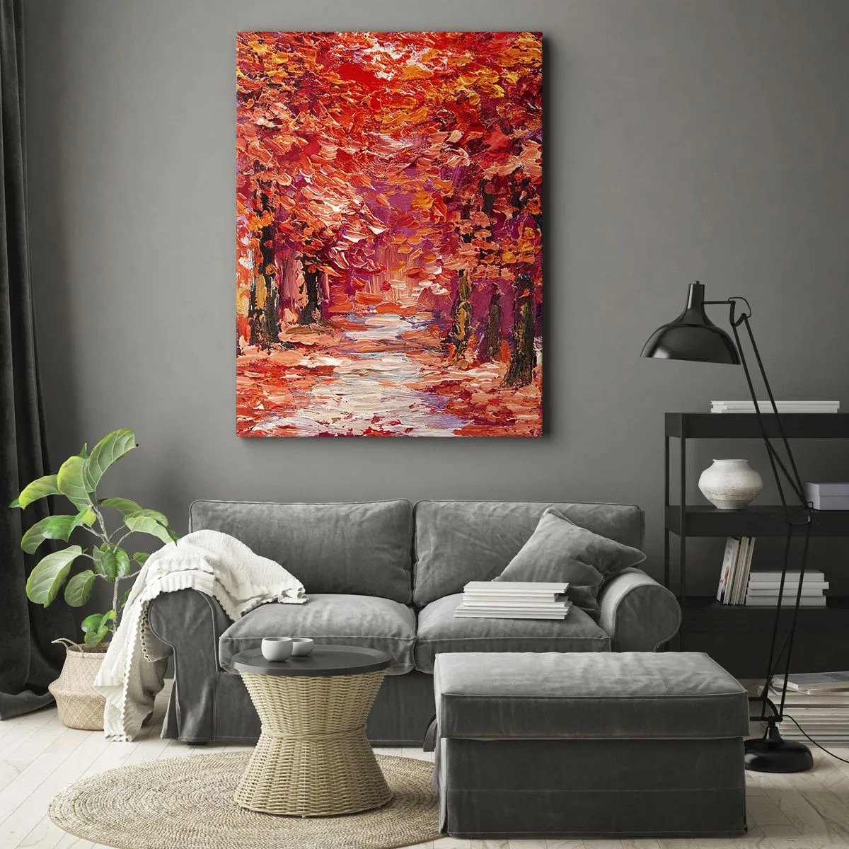 Impression sur toile - Image sur toile - Impression d'automne - 45x80 cm