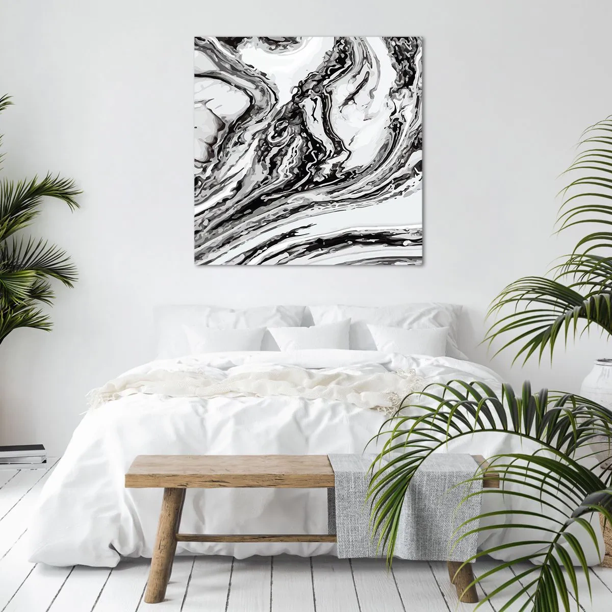 Impression sur toile - Image sur toile - Au début, c'était le chaos - 60x60 cm