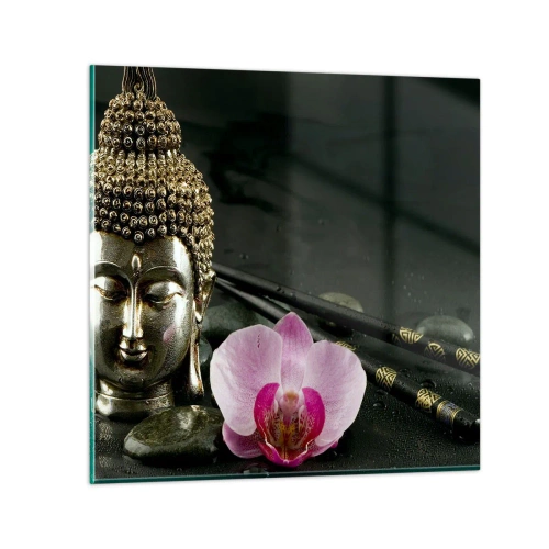 Impression sur verre - Image sur verre - Harmonie de la sagesse et de la beauté - 70x70 cm