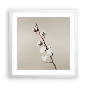 Affiche dans un cadre blanc - Poster - A la source de la douceur - 40x40 cm