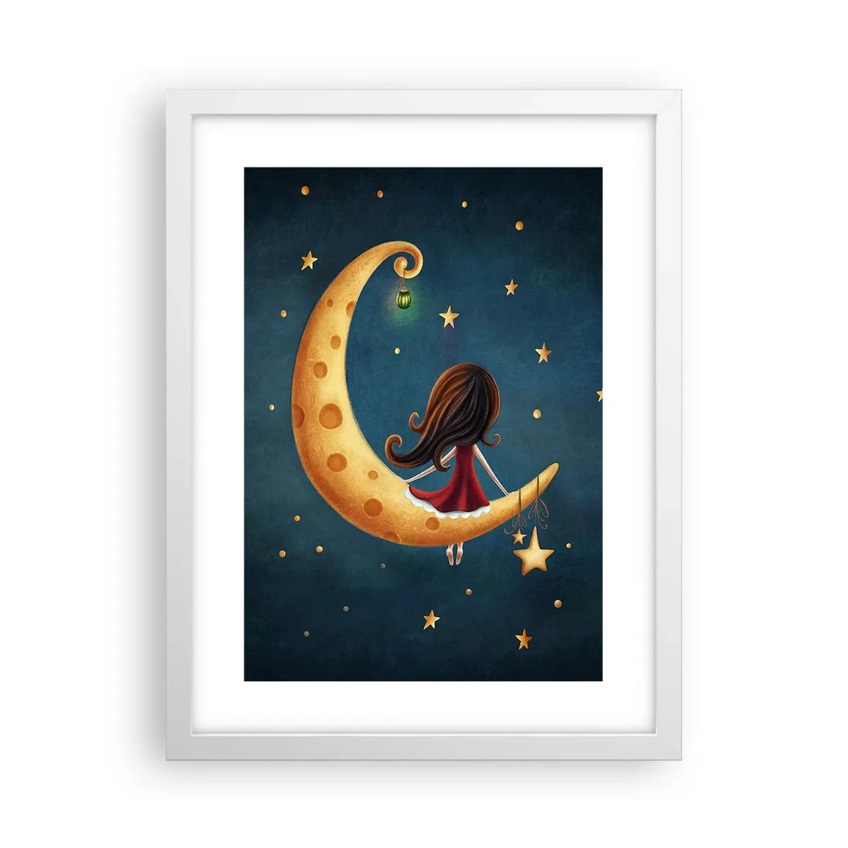 Affiche dans un cadre blanc - Poster - Il était une fois... - 30x40 cm