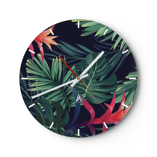 Horloge murale - Pendule murale - immergé dans la nature - 40x40 cm