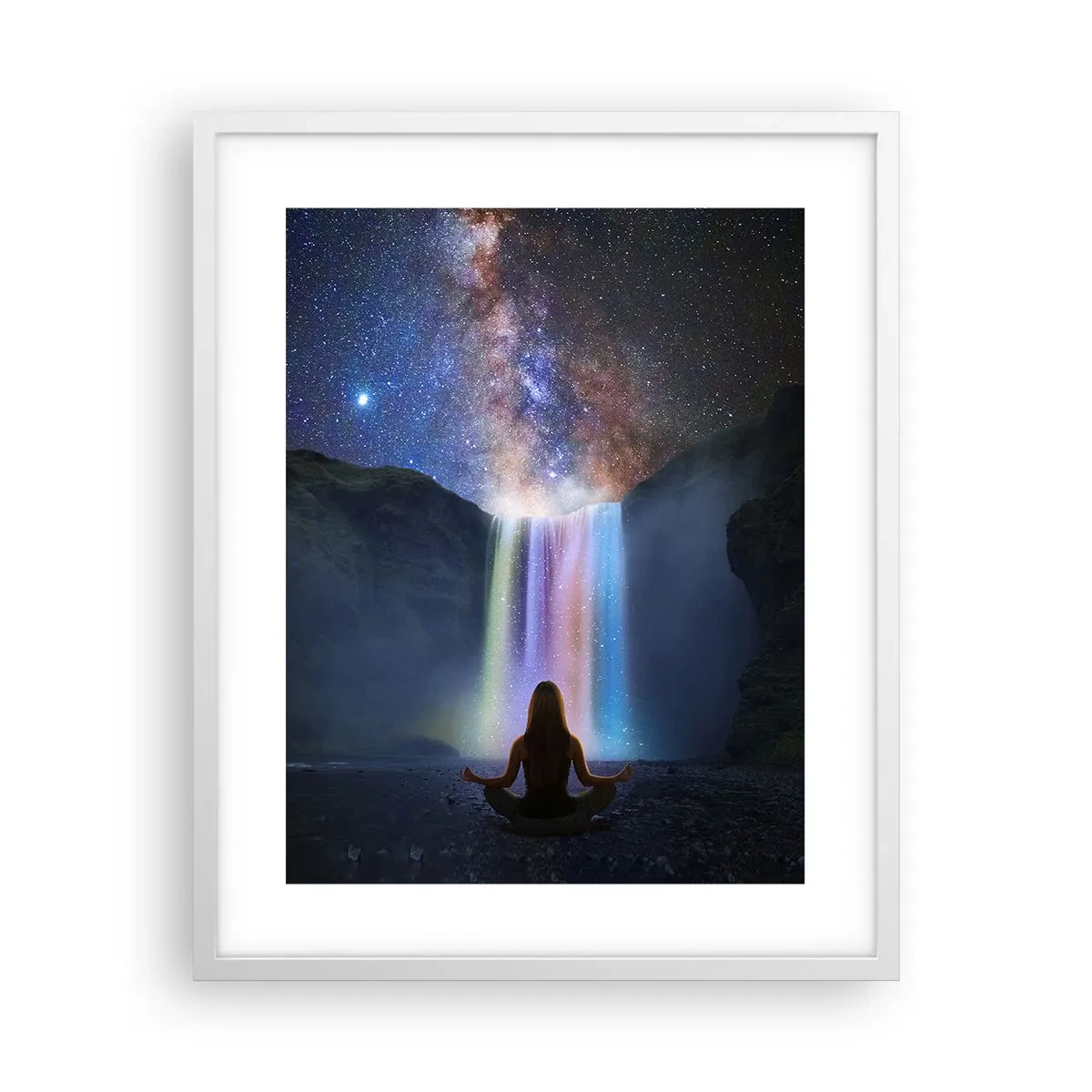 Affiche dans un cadre blanc - Poster - Harmonie absolue - 40x50 cm