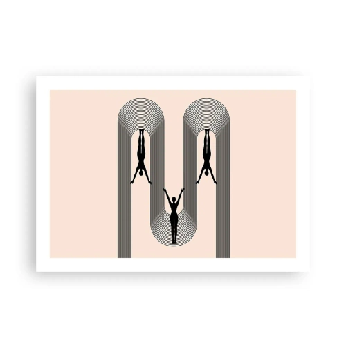 Affiche - Poster - Les jambes en l’air - 70x50 cm