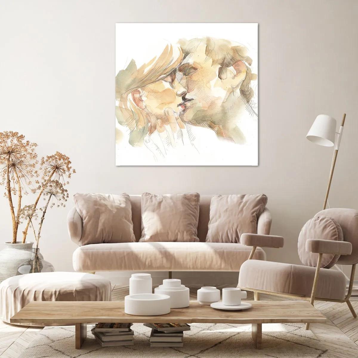 Impression sur toile - Image sur toile - A moitié trouvé ? - 40x40 cm