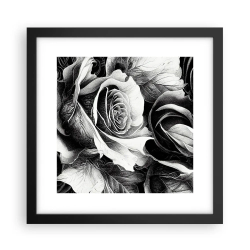 Affiche dans un cadre noir - Poster - Toujours une reine - 30x30 cm