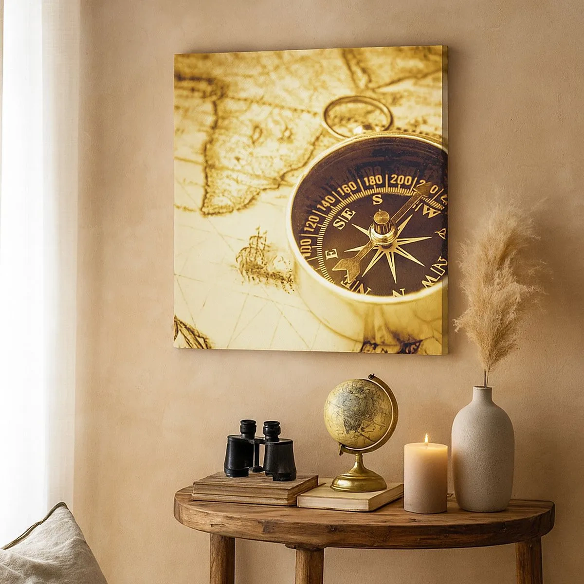 Impression sur toile - Image sur toile - Est ou ouest? - 30x30 cm