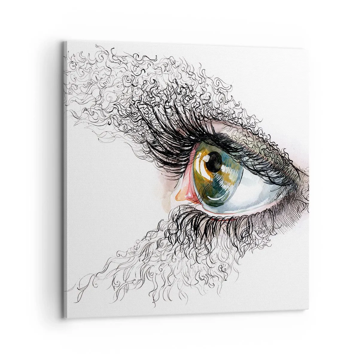 Impression sur toile - Image sur toile - Regarde droit dans l'âme - 60x60 cm