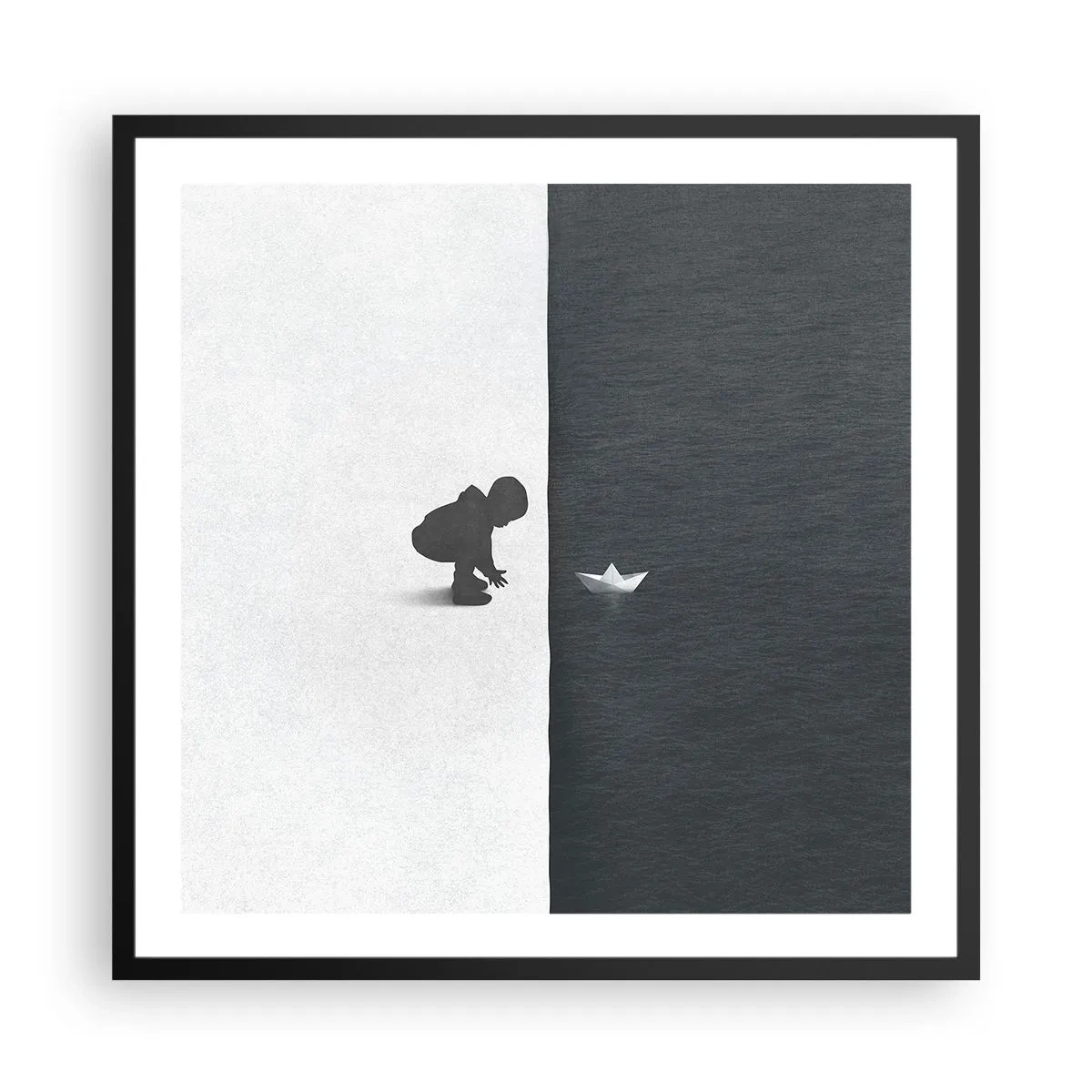 Affiche dans un cadre noir - Poster - Grande expédition - 60x60 cm