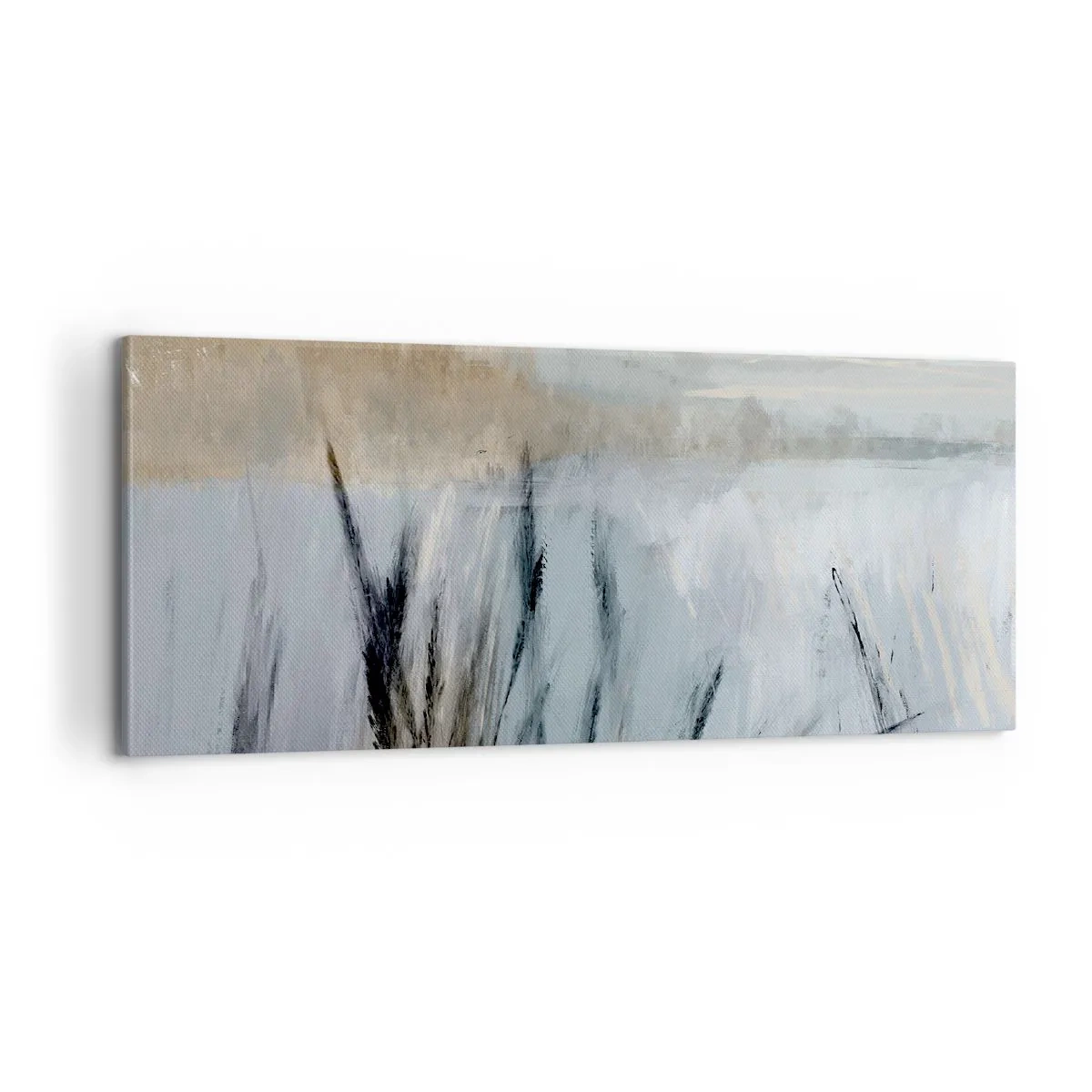 Impression sur toile - Image sur toile - Champs d'hiver - 100x40 cm