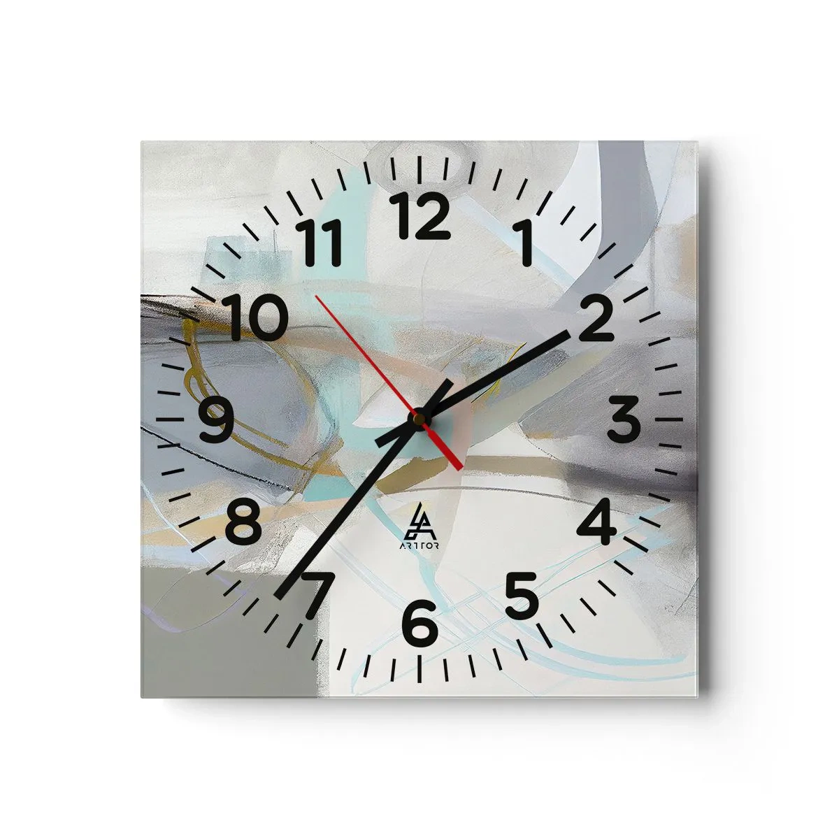 Horloge murale - Pendule murale - Abstraction brumeuse - 30x30 cm