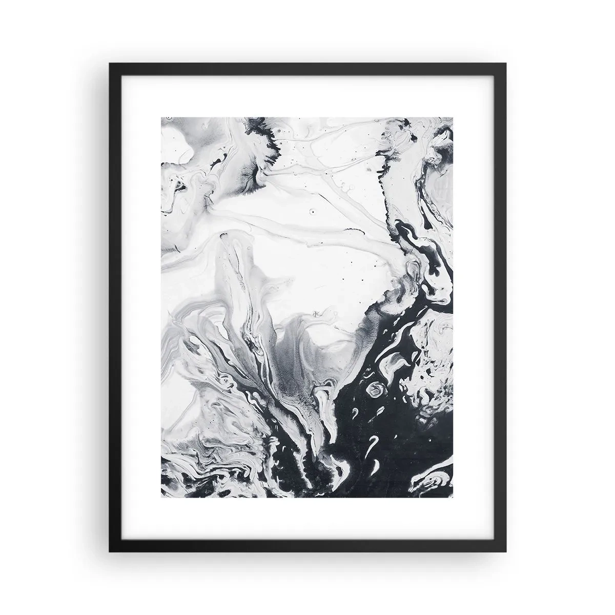 Affiche dans un cadre noir - Poster - Au centre de la Terre - 40x50 cm