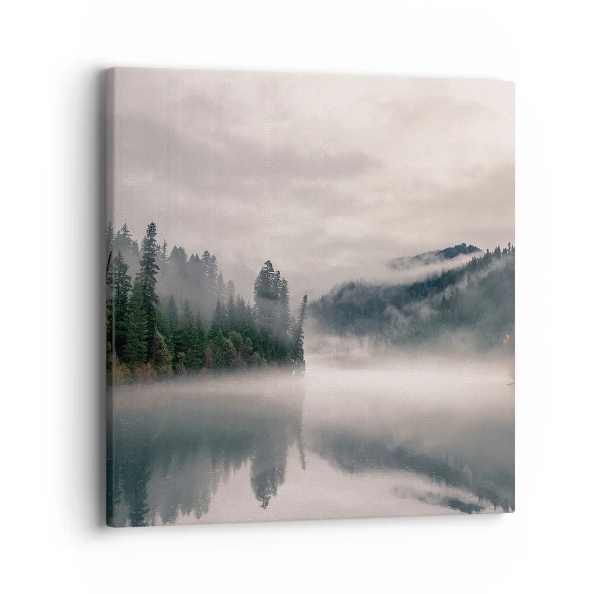Impression sur toile - Image sur toile - Reflet dans le brouillard - 40x40 cm