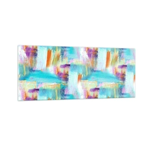 Impression sur verre - Image sur verre - Labyrinthe reluisant - 100x40 cm