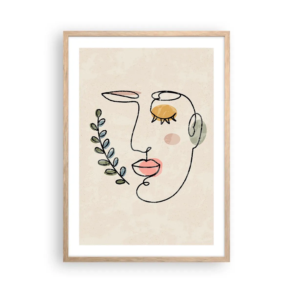 Affiche dans un chêne clair - Poster - Paix retrouvée - 50x70 cm