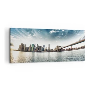 Impression sur toile - Image sur toile - L'île de verre - 100x40 cm